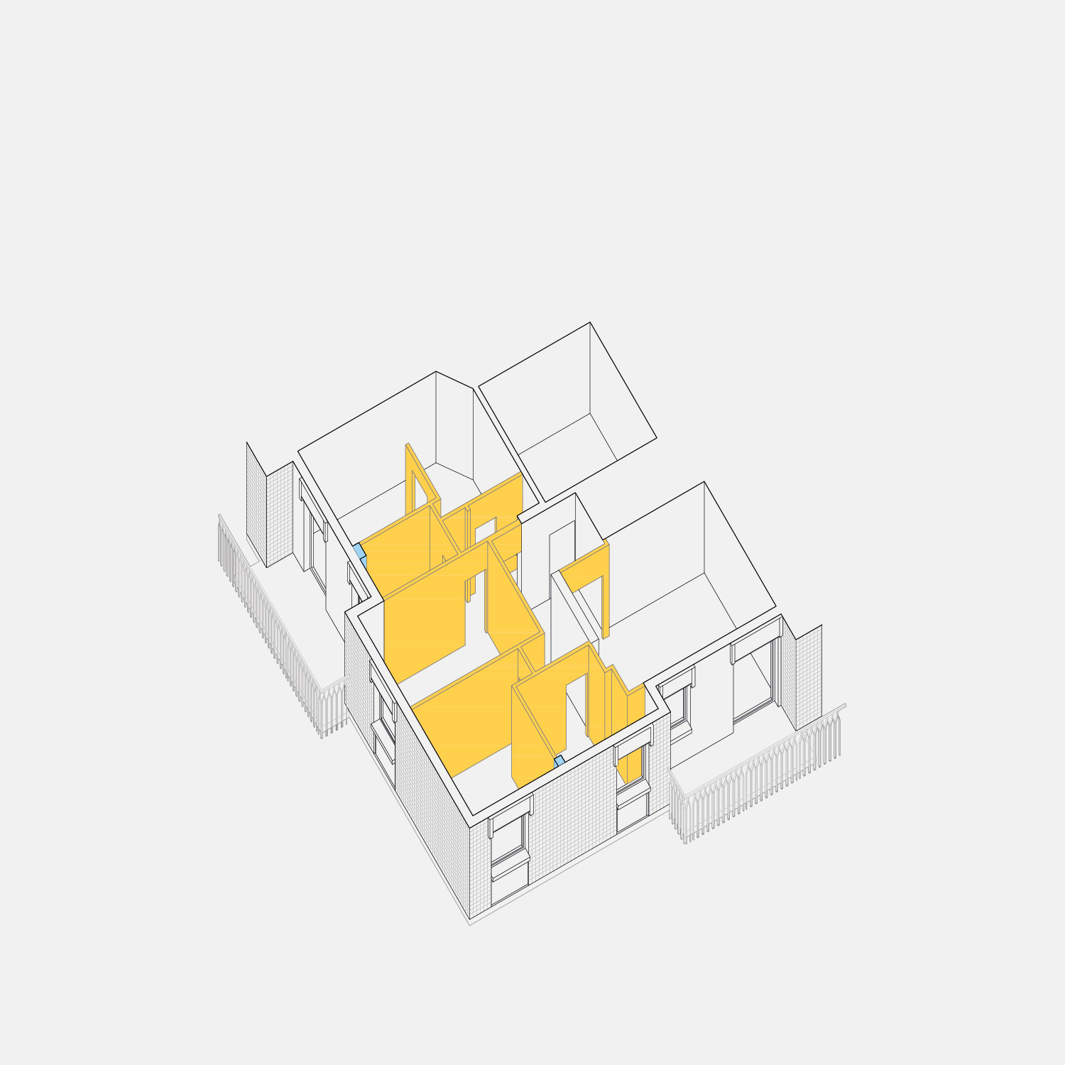 Axonometry - Demolition