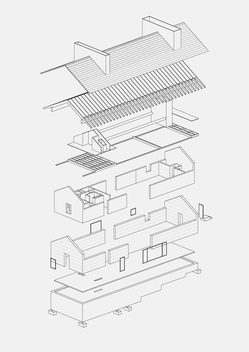 <em>Casa da Mãe </em>Axonometry
